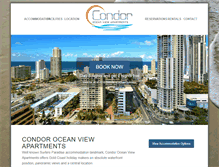 Tablet Screenshot of condorapartments.com.au